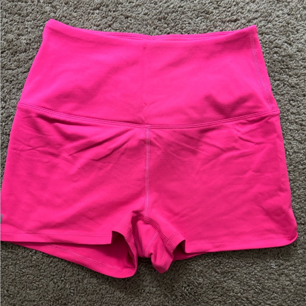 NOBULL Hot Pink High-Waist Bike Shorts